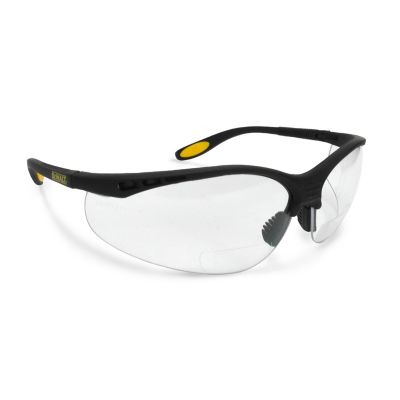 Image showing  Reinforcer Safety Glasses with 1.5 Magnifier Reader Lenses, Multicolor Frame, Clear Lens