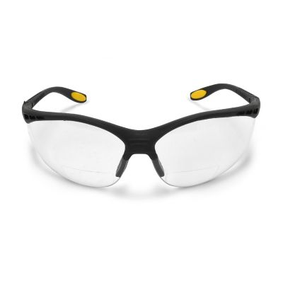 Image showing  Reinforcer Safety Glasses with 1.5 Magnifier Reader Lenses, Multicolor Frame, Clear Lens