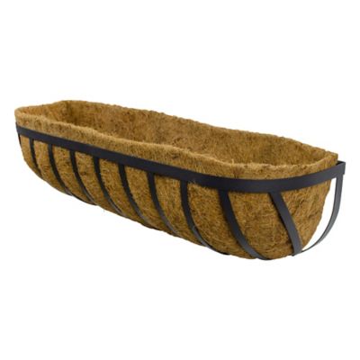 Image showing Gilbert & Bennett Metal Mission Style Horse Trough Planter, 30 in.