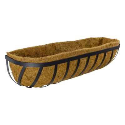 Image showing Gilbert & Bennett Metal Mission Style Horse Trough Planter, 30 in.