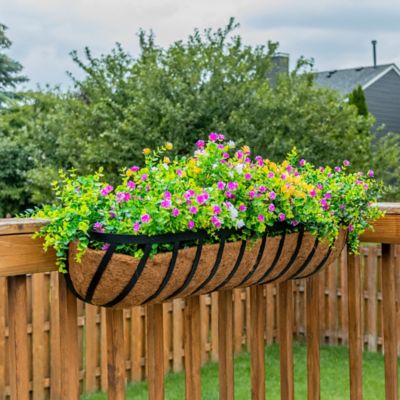 Image showing Gilbert & Bennett Metal Mission Style Horse Trough Planter, 30 in.