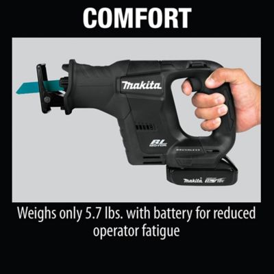 Image showing 5 th Makita 18V LXT Cordless Lithium-Ion Sub-Compact Brushless Reciprocating Saw Kit (2.0Ah), 13/16 in. Stroke Length
