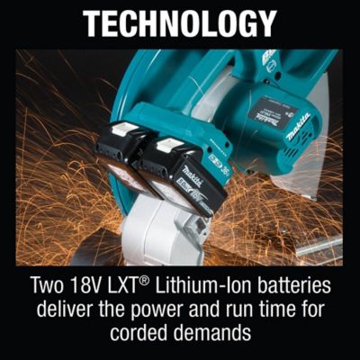 Image showing 7 th Makita 36V 14 in. Cordless LXT Lithium-Ion Brushless Cut-Off Saw Kit