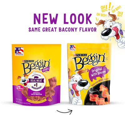 Image showing  Bacon Flavor Real Meat Dog Strip Treats, 48 oz.