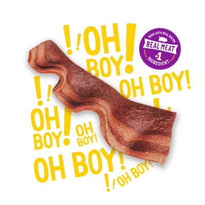 Image showing  Bacon Flavor Real Meat Dog Strip Treats, 48 oz.