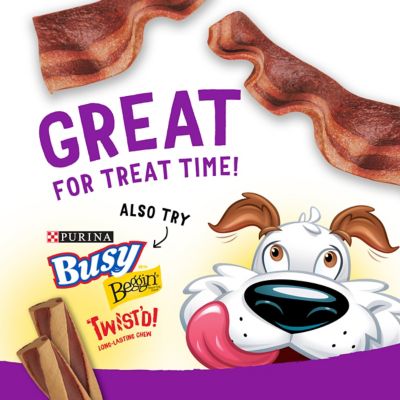 Image showing 7 th Purina Beggin' Bacon Flavor Real Meat Dog Strip Treats, 48 oz.