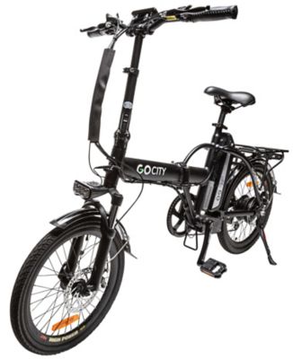 GoPowerBike Unisex 16 in. GoCity Foldable Electric Bike, 6 Speed