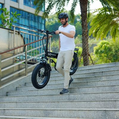 Image showing  Unisex 20 in. 7-Speed GoExpress Folding Electric Bike, Black