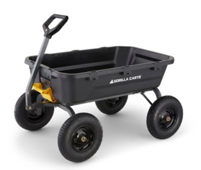 Gorilla Carts 12 cu. ft. 1,600 lb. Capacity Poly Dump Cart