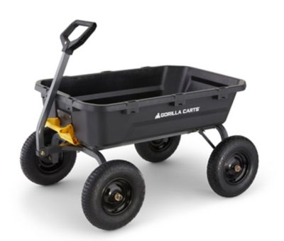 Gorilla Carts 12 cu. ft. 1 600 lb. Capacity Poly Dump Cart at