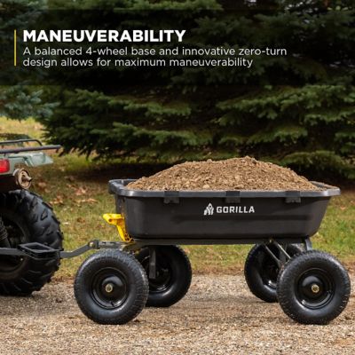 Image showing 15 th Gorilla Carts 12 cu. ft. 1,600 lb. Capacity Poly Dump Cart