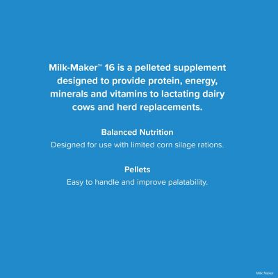 Image showing  Milk Maker 16 Pelleted Cattle Supplement, 50 lb.