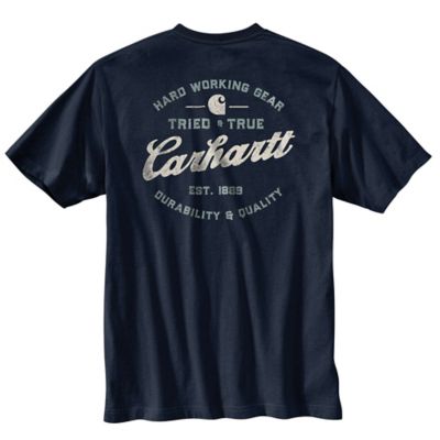 Carhartt Men's Relaxed Fit Heavyweight Tried and True Graphic Short-Sleeve Pocket T-Shirt