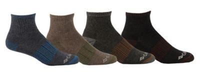 Columbia Sportswear Men's Cotton-Blend Heathered Quarter Socks, 4 Pair, RCS897MUSAS14PR