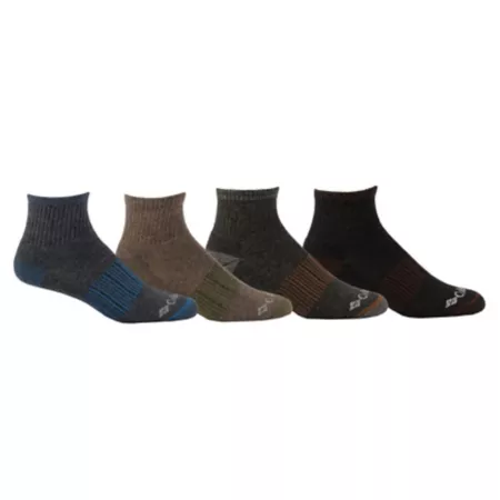 Columbia Sportswear Men's Heathered Cotton Blend Socks 4 Pairs Men's Crew Socks