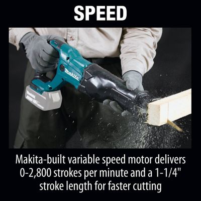 Image showing 7 th Makita 18V LXT Cordless Lithium-Ion Reciprocating Saw, 1-1/4 in. Stroke Length