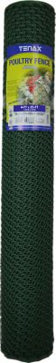 Tenax 4 ft. x 25 ft. Poultry Fence, Green, 0.75 in. Mesh HDPE