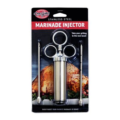 Image showing  Meat Marinade Injector, Open-Ended 5 in. Needle, Closed-End 5 in. Perforated Needle