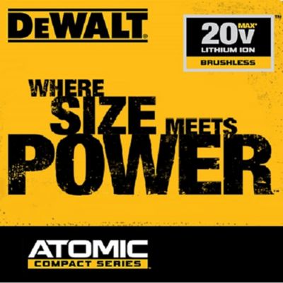 Image showing 8 th DEWALT DCD709C2 Brushless 1/2 in. Atomic Hammer Drill/Driver Kit
