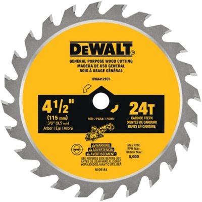 DeWALT 4-1/2 in. 24 Tooth Circular Saw Blade