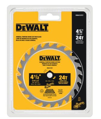 Image showing 6 th DEWALT 4-1/2 in. 24-Tooth Circular Saw Blade