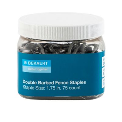 Bekaert 1-3/4 in. Double Barbed Fence Staples, 75-Pack