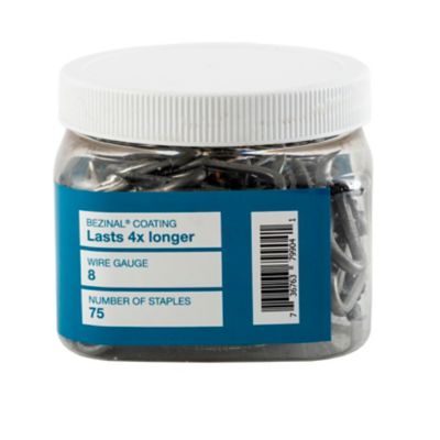 Image showing  1-3/4 in. Double Barbed Fence Staples, 75-Pack