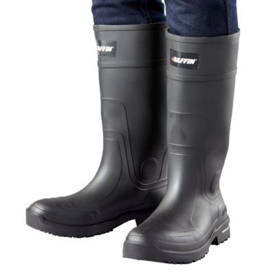 Image showing 5 th Baffin Men's Grip 360 Plain Toe Knee-High Waterproof Rubber Boots