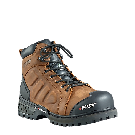 Baffin Men's Monster Steel Toe and Plate Lace-Up Leather Work Boots, 6 in.