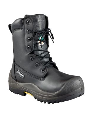 Baffin Men's Classic Steel Toe and Plate Lace-Up Leather Work Boots, 8 in.