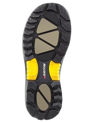 Image showing  Men's Classic Steel Toe and Plate Lace-Up Leather Work Boots, 8 in.