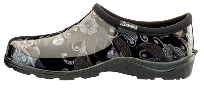 Image showing  Women's Garden Shoes, Modern Floral Black