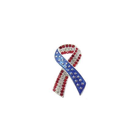 Buddy G's Unisex Patriotic Red/White/Blue American Flag Pin