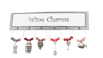 Buddy G's Just One Glass Wine Charms, 6 pc.