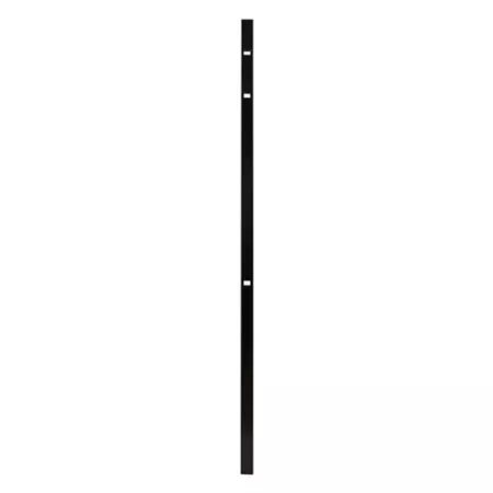 Fortress Building Products Athens 6 ft x 2 in Black Pressed Aluminum Line Post Metal Posts