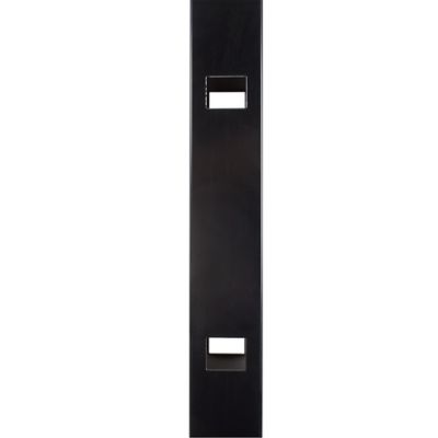 Image showing  6 ft. x 2 in. Athens Pressed Spear Aluminum Line Post, Black