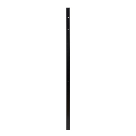 Fortress Building Products 6 ft. x 2 in. Athens Pressed Spear Aluminum Gate Post for 4 ft. Pressed Spear Fence Gates, Black