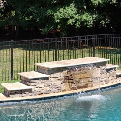 Image showing  6 ft. x 4 ft. Athens 3-Rail Aluminum Fence Panel