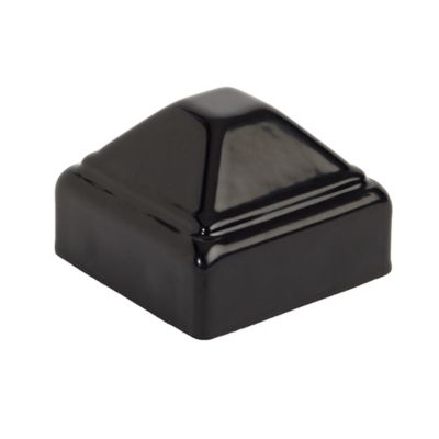 Fortress Building Products 2 in. x 2 in. Versai Pressed Dome Fence Post Cap, Black