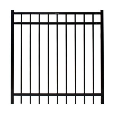 Fortress Building Products 4 ft. x 4 ft. Versai 3-Rail Steel Fence Gate