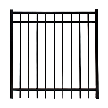 Fortress Building Products 4 ft. x 4 ft. Versai 3-Rail Steel Fence Gate