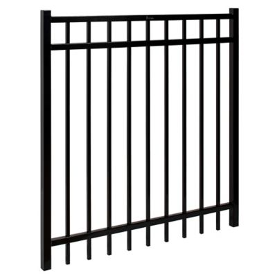 Image showing  4 x 4ft. Versai 3-Rail Steel Fence Gate