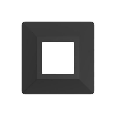 Image showing  5 in. x 5 in. Versai Steel Fence Base Covers for Versai 2 in. Posts, Black