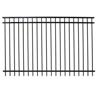 Image showing  58 in. x 90.5 in. Versai Three-Rail Steel Fence Panel