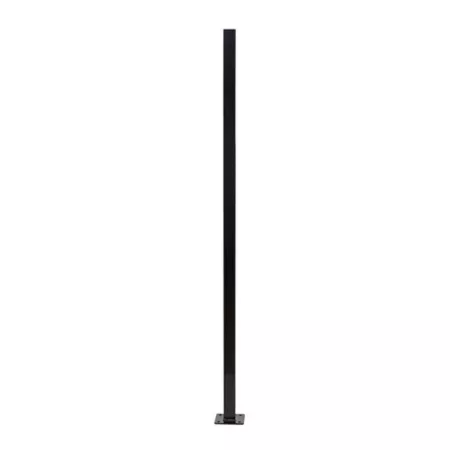 Fortress Building Products Versai 7.5 ft x 6 ft Steel Line Post with Base Plate In Ground Fencing