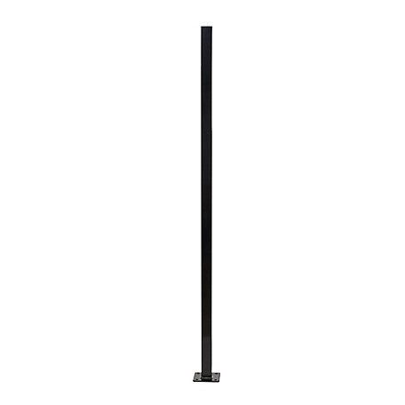 Fortress Building Products 64 in. Versai Steel Line Post with Base Plate