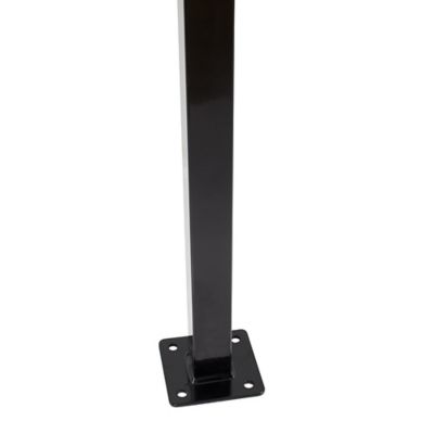 Image showing  7.5 ft. x 6 ft. Versai Steel Line Post with Base Plate