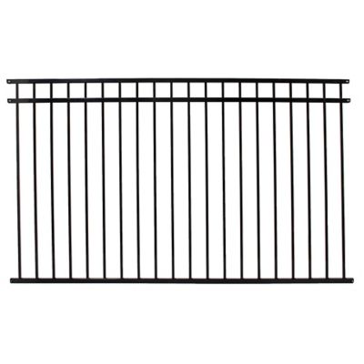 Image showing  4.5 ft. x 7.5 ft. Versai Three-Rail Steel Fence Panel