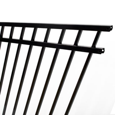 Image showing  4.5 ft. x 7.5 ft. Versai Three-Rail Steel Fence Panel