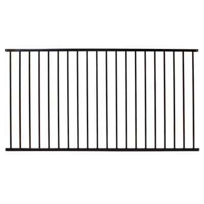 Fortress Building Products 90.5 in. x 48 in. Versai Two-Rail Steel Fence Panel